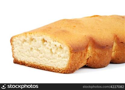 Close-up of homemade rich bread isolated on white background. Close-up of homemade rich bread