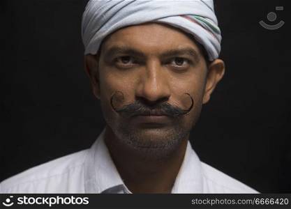 Close up of Indian rural man