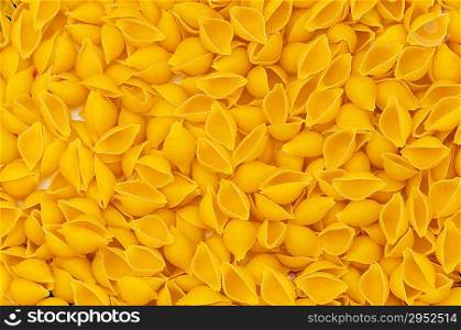 Close up of italian pasta - spiral shaped