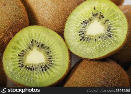 Close-up of kiwi fruits