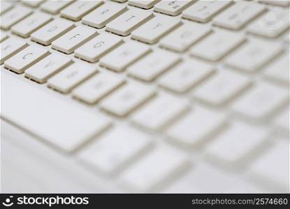Close-up of laptop keypad