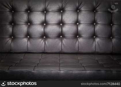 Close up of leather sofa for background