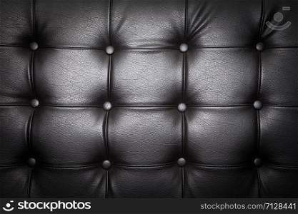 Close up of leather sofa for background