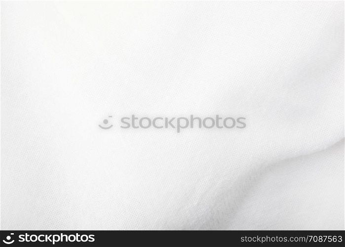 Close-Up Of Linen Fabric Texture Background