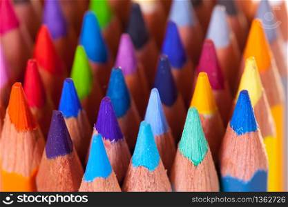 Close up of many pencils background