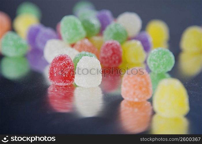 Close-up of multi-colored candy