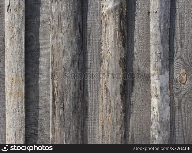Close up of natural rough wooden boards background