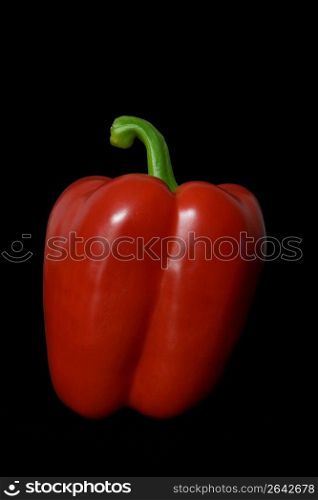 Close up of nutritious, red bell pepper