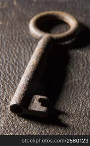 Close-Up Of Old-Fashioned Key