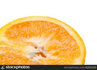Close-up of orange fruit on white