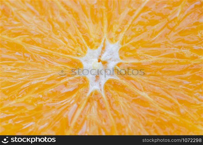 Close up of orange fruit / texture slice orange background