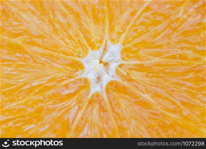Close up of orange fruit / texture slice orange background