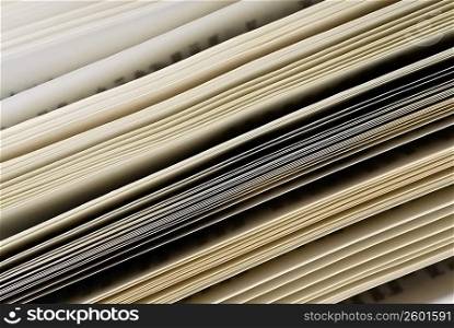 Close-up of pages of a book
