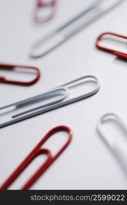 Close-up of paper clips