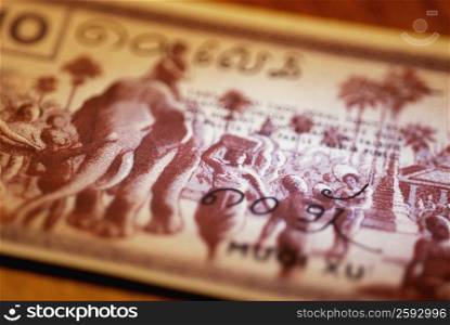 Close-up of paper currency