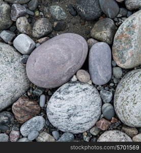 Close-up of pebbles, Sally&rsquo;s Cove, Gros Morne National Park, Newfoundland And Labrador, Canada