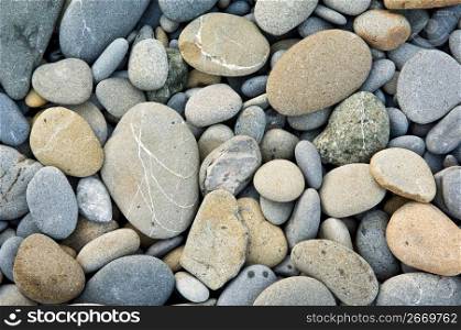 Close up of pile of pebbles