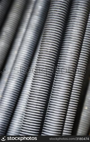 Close up of pile of screws.