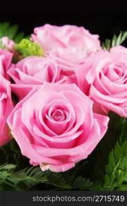 Close-up of pink rose arrangement
