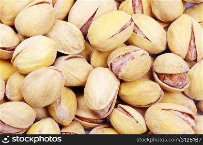 close up of pistachios as a background
