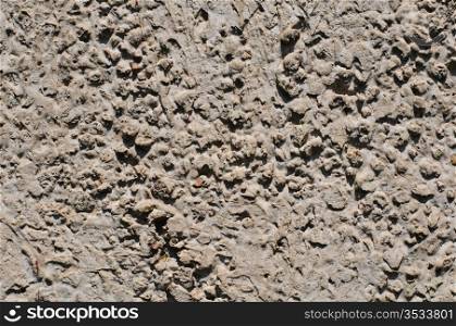 Close up of plaster texture on the wall