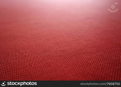 Close up of red texture fabric background. Red texture fabric