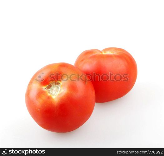 Close-Up Of Red Tomatoes On White Background