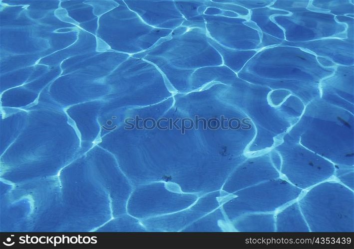 Close-up of ripples on the surface of water