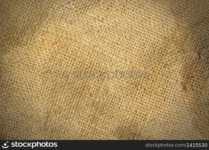 close up of sack texture