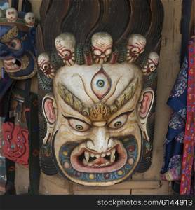 Close-up of sculptures, Sopsokha Village, Punakha, Bhutan