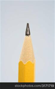 Close up of sharp pencil tip.