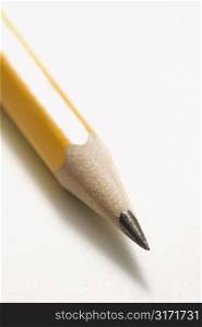 Close up of sharp pencil tip.