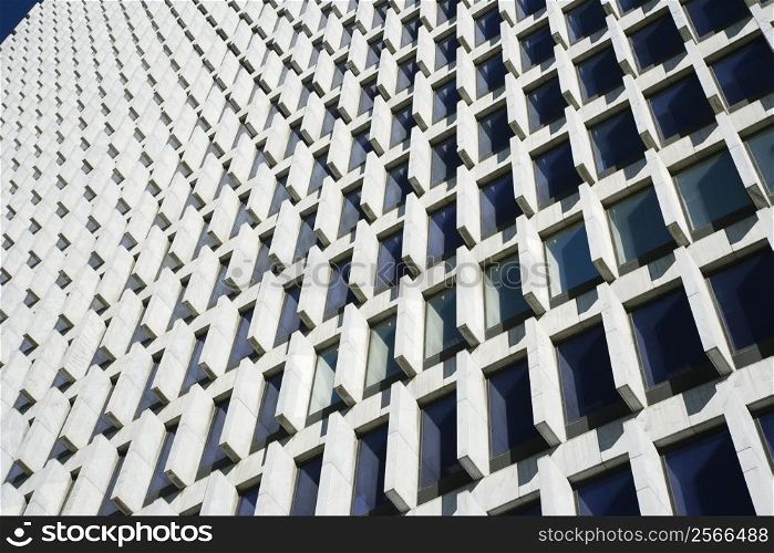 Close-up of skyscraper in downtown Atlanta, Georgia.