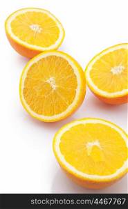 Close-up of sliced oranges