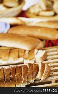Close-up of slices of bread