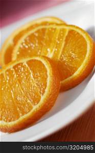 Close-up of slices of orange