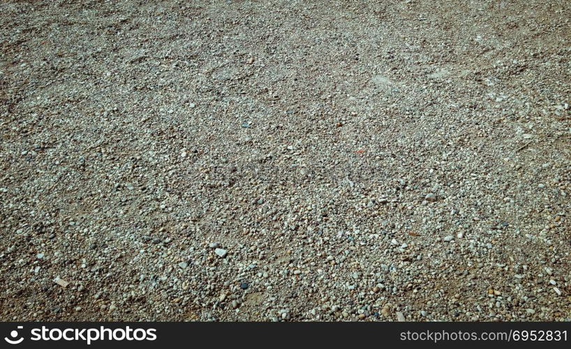 Close up of small gravel stones texture background.