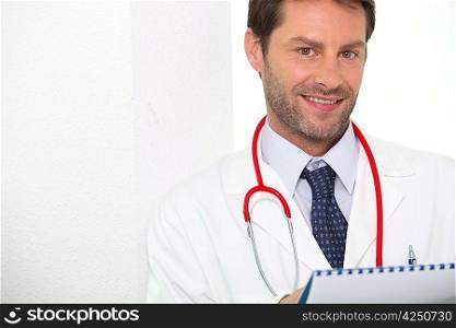 Close up of smiling doctor