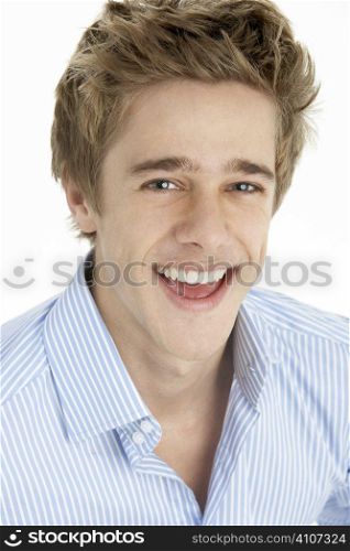 Close Up Of Smiling Young Man