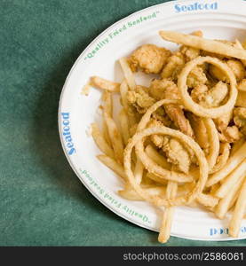 Close-up of snacks in a plate