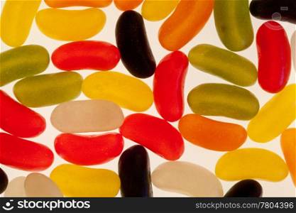 Close up of some colourful jelly beans