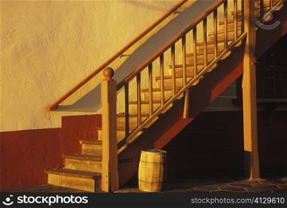 Close-up of staircases in a house