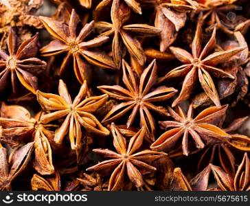 close up of star anise
