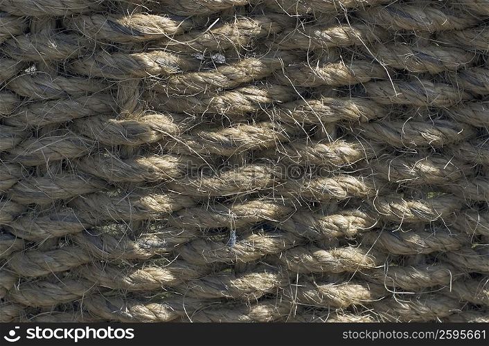 Close-up of tangled rope