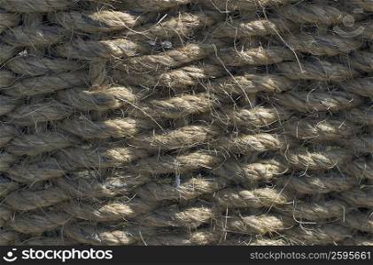 Close-up of tangled rope
