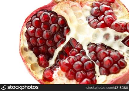 Close up of tasty pomegranate fruit