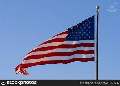 Close-up of the American flag