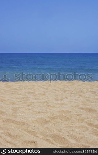 Close-up of the beach