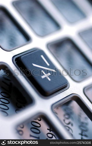 Close-up of the button of a calculator