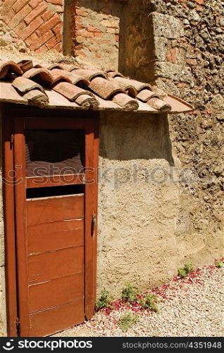Close-up of the door of a house, Sorrentine Peninsula, Naples, Naples Province, Campania, Italy